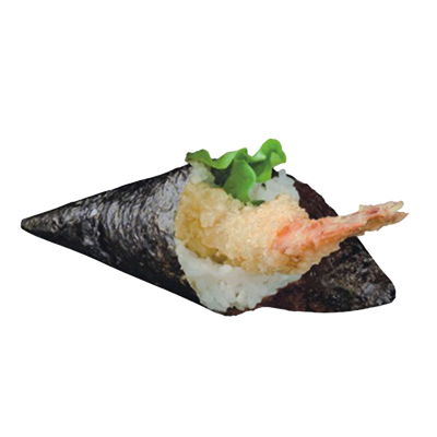Temaki tempura de langostino