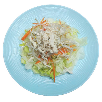 Ensalada de habas de soja y pollo