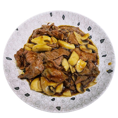 Ternera con champiñón