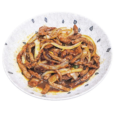 Ternera con cebolla