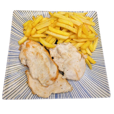 Filete de pollo con patatas