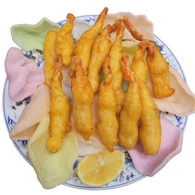 Langostinos fritos