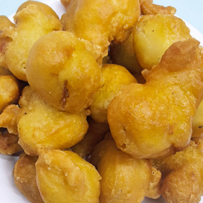 Bolitas de pollo frito (sin hueso)