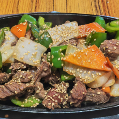 Solomillo de buey teppanyaki