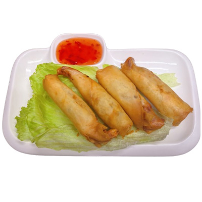 Rollo de langostino estilo cantonés