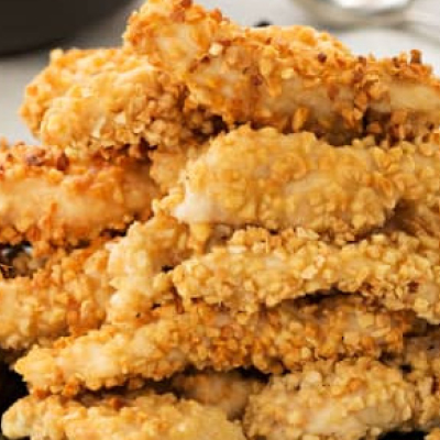 Pollo frito almendrado
